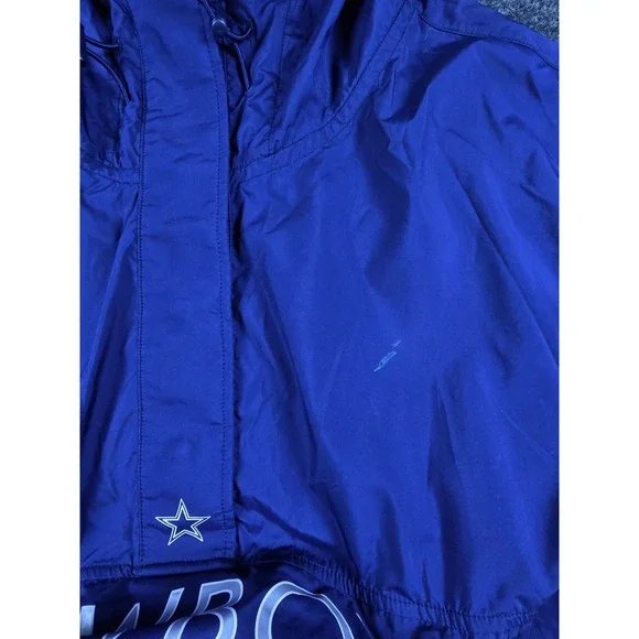 Victoria's Secret PINK Dallas Cowboys Blue Windbreaker Gameday Jacket Size M - Picture 9 of 10